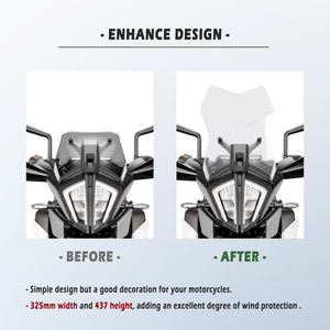 Accessoires de moto XXUN Pare-brise déflecteur de vent pour <span class=keywords><strong>KTM</strong></span> <span class=keywords><strong>390</strong></span> <span class=keywords><strong>Adventure</strong></span> SW <span class=keywords><strong>2019</strong></span> 2020 2021 2022 2023 - Product Image 4