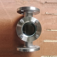 Verre de visée de bride de tube droit en acier inoxydable DN15-DN200
