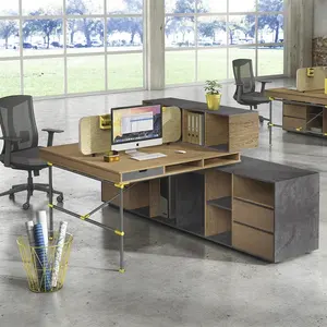Siège composite pour 1 ou 2 personnes, mobilier de bureau en bois, mobilier Commercial avec meubles de remplissage