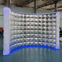 Carpa Inflable Portátil Impermeable con Luces LED RGB Impresas con UV de Grado Comercial para Alquiler de Cabina de Fotos, Fiestas, Casa de Brinco y Transmisión en Vivo