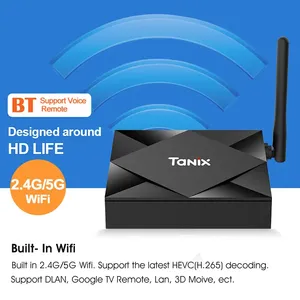 Tanix <span class=keywords><strong>TX6s</strong></span> แอนดรอยด์10 4K กล่องทีวี ALLWINNER H616 Quad Core 4G + 64G dual WiFi BT4.0มีเดียอุปกรณ์สตรีมมิ่งอัจฉริยะกล่องด้านบน - Product Image 4