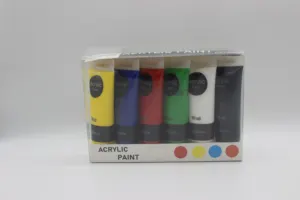 Hot Selling Acrylic Paint Set Professional Acrylic Art Paint 12colors Non-toxic Acrylic Paint 75ml For Canvas