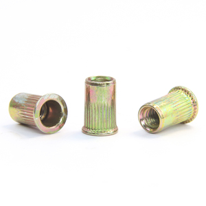Rivet aveugle à tête plate en acier au carbone zingué jaune / acier inoxydable 304, écrou à insertion fileté M3 M4 M5 M6 M12 - Product Image 3