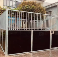 Abri mobile pour chevaux de style australien, installation rapide, écurie préfabriquée en acier, taille personnalisable pour