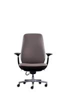 Chaise de bureau de direction à dossier haut en cuir luxueux, mobilier de bureau en gros, chaise de bureau pivotante de haute qualité pour le télétravail