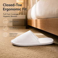 Chaussons d'hôtel jetables blancs HEIGHT, lot en vrac, avec plateau d'accueil et chiffon de nettoyage, pour la réapprovisionnement des chambres d'hôtel, vente en gros, fournitures hôtelières