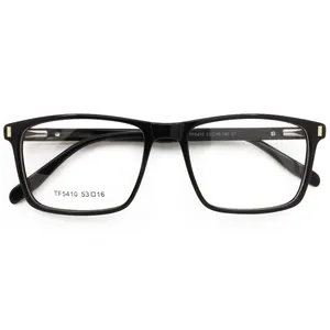 SARA-montura de gafas de lujo para hombre, montura de gafas cuadradas ópticas, de alta calidad, transparente de acetato