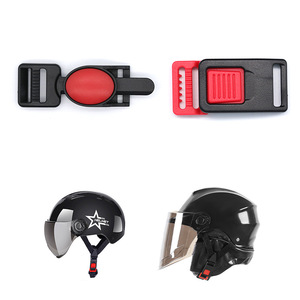 Boucle de casque KJM 20MM 18MM à dégagement rapide, accessoire de sécurité réglable en plastique pour casque - Product Image 4