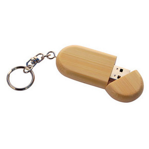 Clé USB 2.0 en bois écologique – Chiffrée, haute vitesse, en stock, coffret avec options noyer, érable, bambou - Product Image 5
