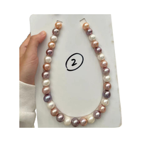Bijoux de luxe, magnifique collier rond personnalisé en nacre, collier élégant fait à la main sur un cordon tressé