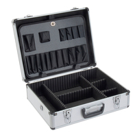 Mallettes de rangement pour outils à bas prix chanceux en aluminium avec étui antichoc étanche en mousse
