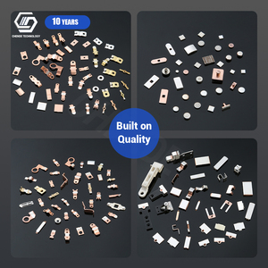 Silver Electrical <strong>Contacts</strong> ROHS AgC Button <strong>Contact</strong> for Protective Switches Bimetal Pure Silver <strong>Contact</strong> - Product Image 1