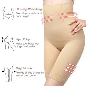 Culotte gainante taille haute pour femmes, contrôle du ventre, rehausseur de fesses, short amincissant, <span class=keywords><strong>gaine</strong></span> pour femmes, body shaper mi-<span class=keywords><strong>cuisse</strong></span> - Product Image 6