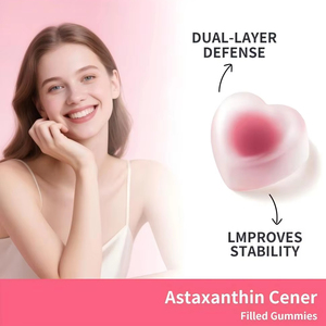 תוסף אסטקסנטין קולגן וקואנזים <span class=keywords><strong>Q10</strong></span> למבוגרים מבית S-Yichao Healthcare, בצורת סוכריות גומי במילוי מרכז, צורת תוסף תזונה ליופי. - Product Image 3