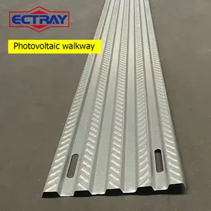 Solar System Walkway Zn-Al-Mg photovoltaic operation and maintenance walkway for PV color steel tile repair channel plate