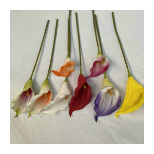 Usine de fleurs Feiyu Craft, lys artificiels Calla de 30 cm à 100 cm, blanc et violet, décoration d'intérieur, bouquet de mariage - Product Image 5