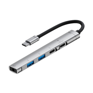 Nouvelle station d'accueil, hub Type-C, <span class=keywords><strong>USB</strong></span> multi-ports pour ordinateurs, prise audio externe 3,5 mm - Product Image 6