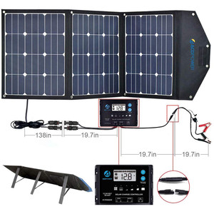 ACOPower 240W Foldable <b>Solar</b> Panel With ProteusX 20A <b>Charge</b> <b>Controller</b> - Product Image 3