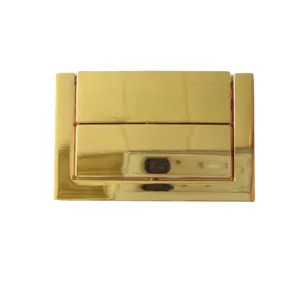 Wholesale Square Lock Wooden Case Cosmetic Case Various Boxes Metal Hardware Accessories Box Lock Latch Clasp