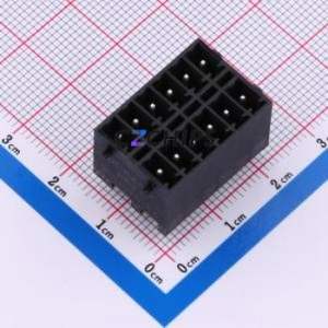 DB2EVHBG-3.5-2*6P-BK Plug-in Terminal Block Through hole,P=3.5mm Connector Board-to-Board / Socket Closed Snap Fixing 2x6P 3.5mm - Product Image 1