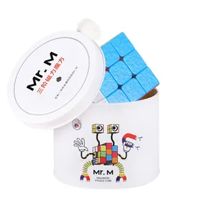 Hot Sale Frosted Magnetic Magic Cube 3*3*3 Zinn verpackt Langlebiges Lernspiel zeug Speed Cubes 3d Magic Puzzle Cube