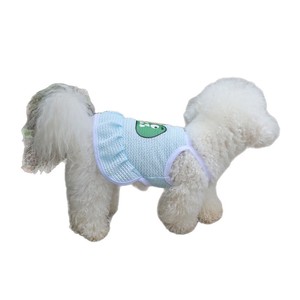 Vestido de verano de malla para perros, con lindo estampado animal, transpirable, con tirantes, diseño de dibujos animados, falda, ropa para mascotas - Product Image 5