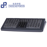 Teclado Programable ABS de Escritorio LIF KB81 con Diseño Personalizado OEM al Mejor Precio, Lector de Tarjetas USB Opcional, Compatible con Sistemas POS OPOS/JPOS