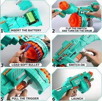 JAYHOL Vente Chaude Ensemble de Jeu de Tir Électrique avec Pistolet à Balles Souples en EVA et Balles en Mousse pour la Vente en Gros