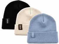 Gorro de Punto Geométrico Unisex para Adultos, 100% Acrílico, con Apliques a Rayas, Gorros de Invierno Personalizados, Gorra Ajustable Informal para Viajes