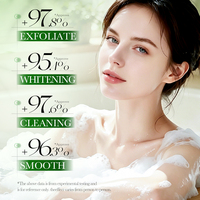 Gel douche exfoliant BIOAQUA grande capacité 500ml 2 en 1, nettoyant corporel et exfoliant, éclaircissant pour les peaux foncées
