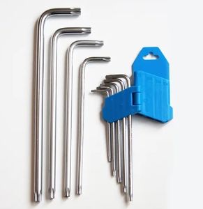육각 Torx 티타늄 탄소강 아연 도금 모양 헤드 구멍이 긴 알렌 렌치 세트 - Product Image 4