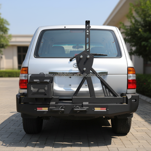 Nuevo Parachoques Trasero de Acero para Todoterreno, Accesorio para <span class=keywords><strong>Land</strong></span> <span class=keywords><strong>Cruiser</strong></span> 100 con Soporte para Bidón y Llanta para la Serie LC100 - Product Image 2