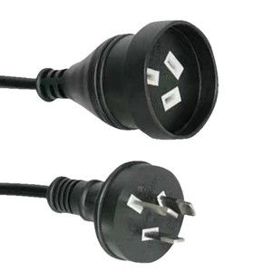 Cordon d'alimentation AC C15 vers prise IEC AS 10A, câble PVC type SJTOW pour utilisation avec des appareils électroménagers - Product Image 5