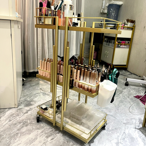 รถเข็นเสริมสวย 4 ล้อ รุ่นใหม่ ขายดี สำหรับร้านทำผม - Product Image 1