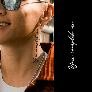 Etiqueta engomada del tatuaje <span class=keywords><strong>de</strong></span> la tinta del jugo del brazo temporal personalizado para hombre vinilo impermeable PVC con <span class=keywords><strong>flor</strong></span> tatuaje <span class=keywords><strong>de</strong></span> Henna temporal personalizado - Product Image 2