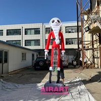 Homme de père noël squelette gonflable créatif, ballon fantôme gonflable de père noël