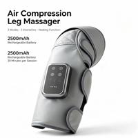 Masseur sans fil pour genoux et mollets, compression d'air, chauffage, enveloppement pour les jambes, 3 modes, 3 intensités, 40-60°C, contrôle de la minuterie pour soulager les muscles