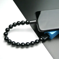Cable de Carga Rápida USB-C 5A 2026 con Conductor de Cobre Puro y Diseño de Cuentas de Pulsera para Móviles y Computadoras
