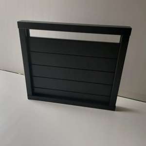 Panneaux de confidentialité en aluminium noir pour clôtures, installation facile - Product Image 2