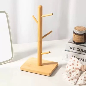 Multifunctional Cup Holder Wooden Stand With Drainage For <b>Kitchen</b> Office Home Use - Product Image 4