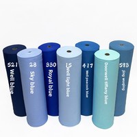 Rouleau entier de tissu extensible double face bleu pour mariage, en soie de lait, pour drapage de plafond décoratif de mariage (Guangdong)