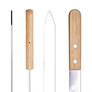 Brochettes de viande rotatives en acier inoxydable de 60 cm pour barbecue, fourchette de barbecue, brochettes de barbecue, prix bas OEM promotionnel - Product Image 5