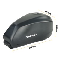 Batterie de vélo électrique haute capacité 21700 50GB Lithium pour tube diagonal 36V-72V 20Ah/45Ah 50A BMS avec chargeur