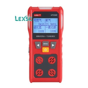 Uni-t Ut334d <b>Portable</b> Four-gas Detector: Oxygen, Carbon Monoxide, Sulfide, Flammable Gas Lexso - Product Image 1