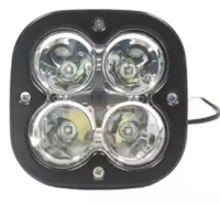 Phare de travail carré Emark de 4,5 pouces à 4 LED avec DRL 41W 4x4 Offroad Blanc 9-36V Éclairage de conduite étanche pour SUV Camion Voiture
