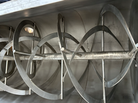 Mélangeur à ruban horizontal automatique en acier inoxydable industriel 3000L 1000L 2000L, machine à mélanger les poudres, moteur AC, pour l'alimentation et les produits chimiques