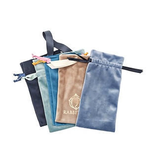 Pochette à cordon en velours néerlandais haut de gamme avec logo personnalisé, idéale pour le rangement des parfums et des rouges à lèvres - Product Image 1