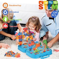 Perceuse électrique vis blocs de construction boîte à outils Kits bricolage assemblage et démontage écrou vis blocs Puzzle jouet éducatif pour les enfants