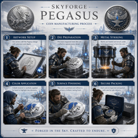Pièce de monnaie commémorative 3D en relief personnalisée en gros, série Pégase, pièce de défi en métal, cadeau souvenir, fabrication OEM ODM, badge à épingle