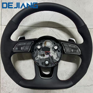 Volant de voiture en cuir Alcantara <span class=keywords><strong>RS</strong></span> pour <span class=keywords><strong>Audi</strong></span> A3 A5 A6 C6 C7 C8 8Y 8P B8 B9 TTS 8V S4 S5 A4 B8 B8.5 4F A6 A7 A8 Q3 Q5 - Product Image 1